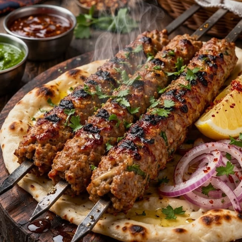 Beef Seekh Kabab (2pcs) Shah Karahi & Grill