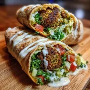 Falafel Saj Wrap