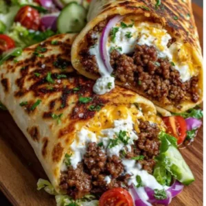 Beef Saj wrap